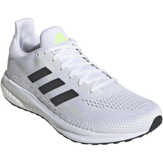 Sepatu Lari Adidas Solar Glide 3 Boost White Core Black Signal Green FU8998-7.5