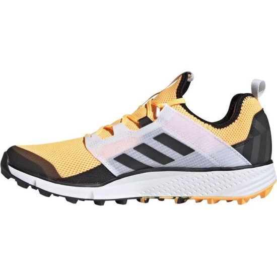 Sepatu Lari Adidas Terrex Agravic Speed LD Trail Solar Gold Core Black White FV2419-11.5