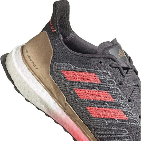 Sepatu Lari Adidas Solar Boost ST 19 Grey Five Signal Pink Copper Met FW7811-7.5