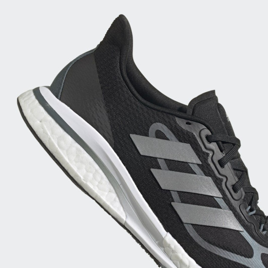 Sepatu Lari Adidas Supernova+ Core Black Silver Metallic Blue Oxide FX6658