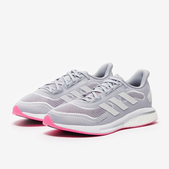 Sepatu Lari Womens Adidas Supernova Halo Silver Ftwr White Screaming Pink FX6808