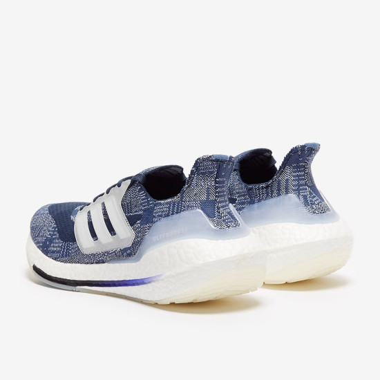 Sepatu Lari Adidas Ultraboost 21 Primeblue Crew Blue Ftwr White Crew Navy FX7729