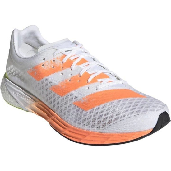 Sepatu Lari Adidas Adizero Pro Cloud White Screaming Orange Solar Yellow FY0098-5