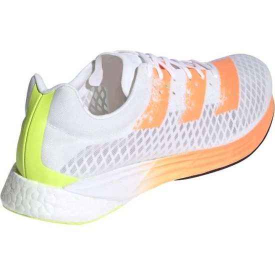 Sepatu Lari Adidas Adizero Pro Cloud White Screaming Orange Solar Yellow FY0098-5