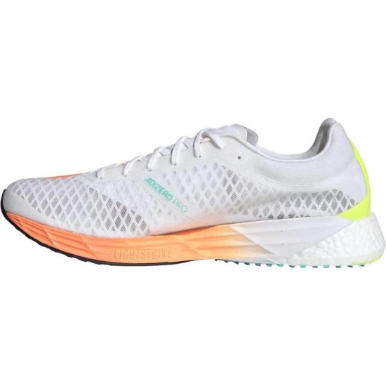 Sepatu Lari Adidas Adizero Pro Cloud White Screaming Orange Solar Yellow FY0098-5