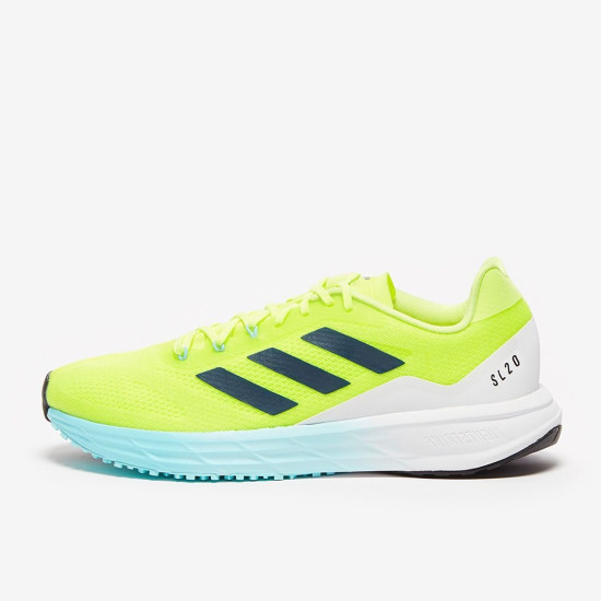 Sepatu Lari Womens Adidas SL20 2 Hi Res Yellow Crew Navy Clear Aqua FY0354