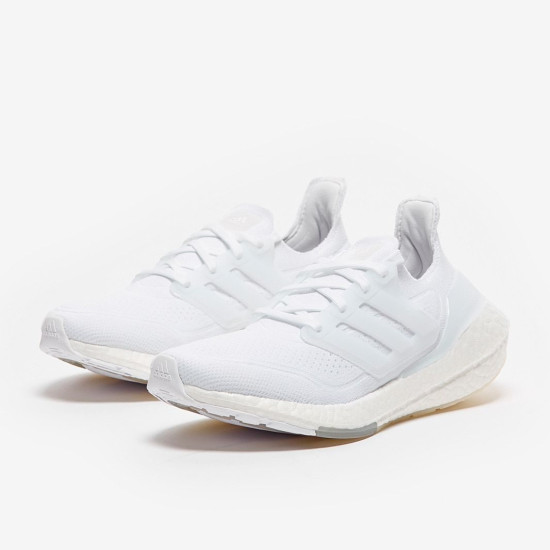 Sepatu Lari Womens Adidas Ultraboost 21 Cloud White Cloud White Grey Three FY0403