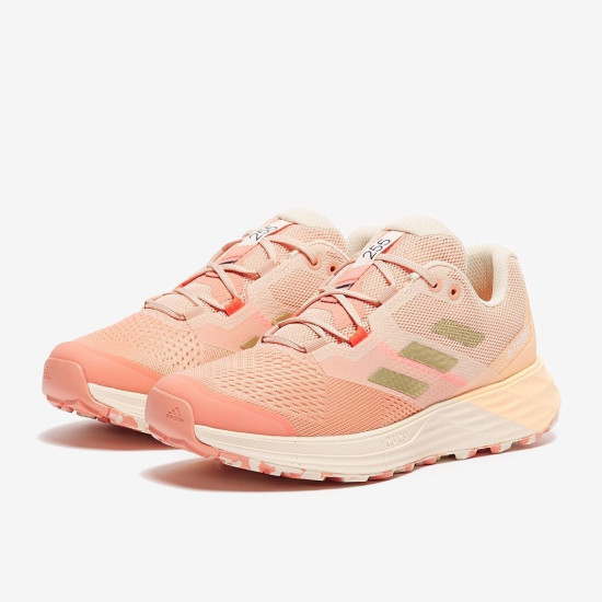 Sepatu Lari Womens Adidas Terrex Two Flow Ambient Blush Gold Met Solar Red FZ2646