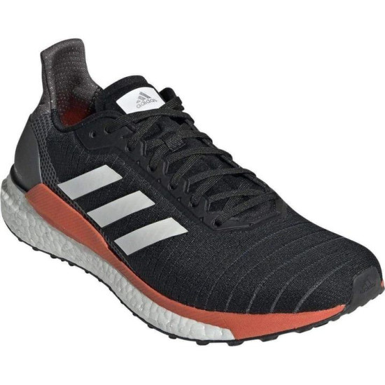 Sepatu Lari Adidas Solar Glide 19 Core Black White Solar Orange G28062-7