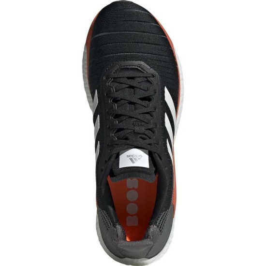 Sepatu Lari Adidas Solar Glide 19 Core Black White Solar Orange G28062-7