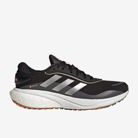 Sepatu Lari Adidas Supernova GTX Core Black Silver Met Beam Orange GW9109