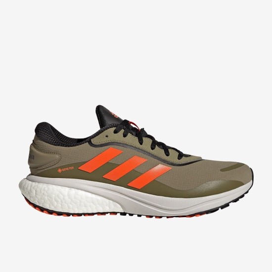 Sepatu Lari Adidas Supernova GTX Orbit Green Impact Orange Core Black GW9110