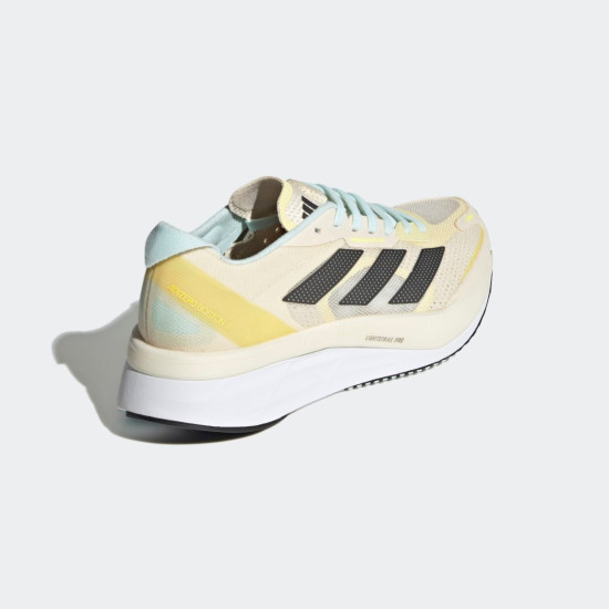 Sepatu Lari Womens Adidas Adizero Boston 11 Ecru Tint Night Met Beam Yellow GX6655