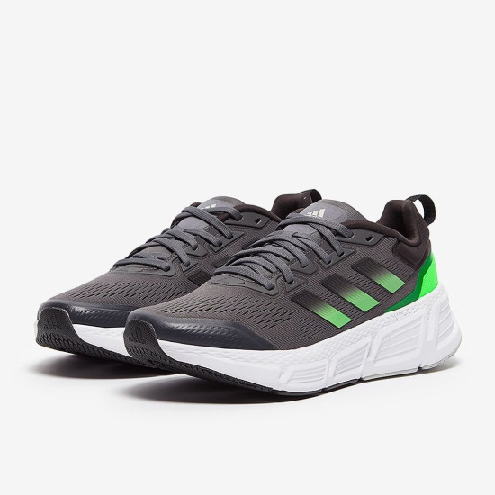 Sepatu Lari Adidas Questar Grey Five Solar Green Core Black GY2262