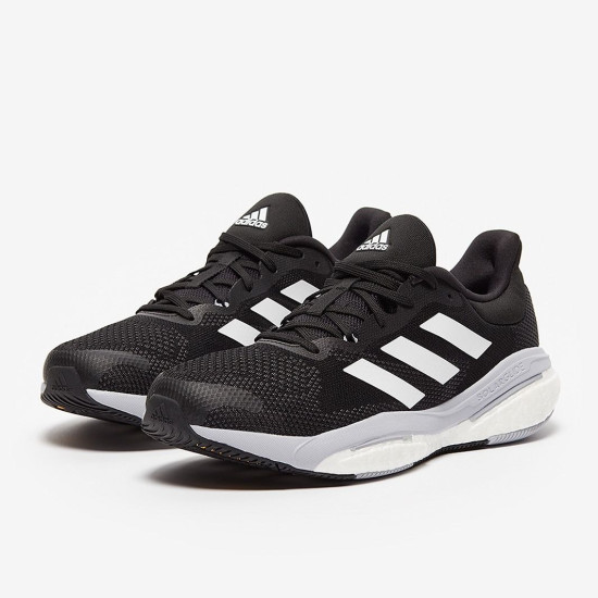 Sepatu Lari Adidas Solar Glide 5 Wide Core Black Ftwr White Grey Six GY4684