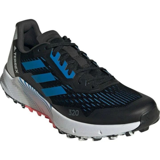 Sepatu Lari Adidas Terrex Agravic Flow 2 Trail Core Black Blue Rush Turbo GZ8888-7.5