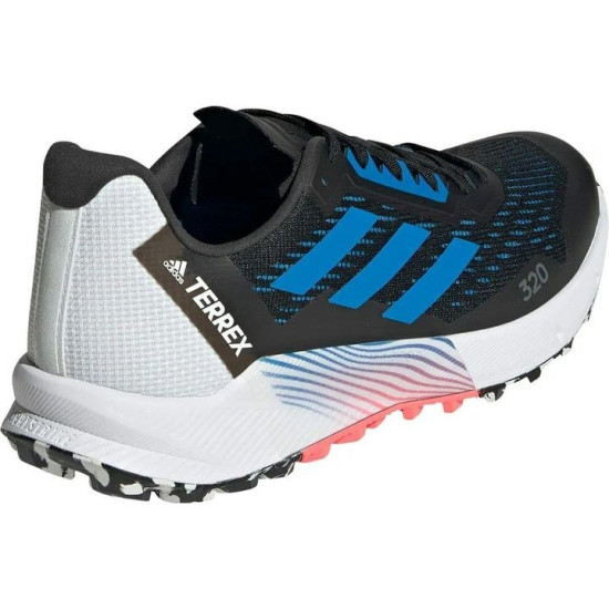 Sepatu Lari Adidas Terrex Agravic Flow 2 Trail Core Black Blue Rush Turbo GZ8888-7.5