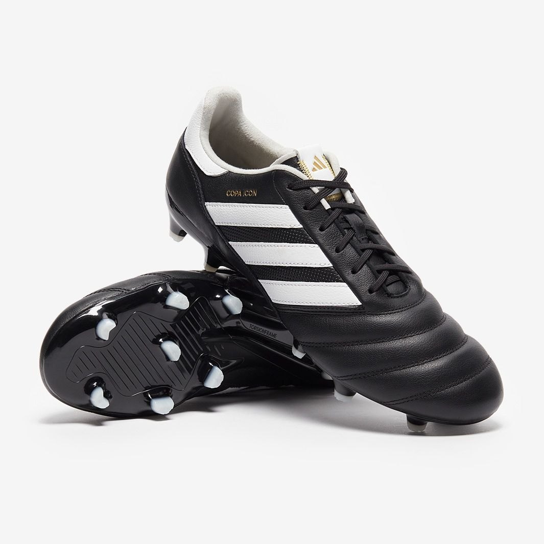 Sepatu Bola Adidas Copa Icon FG Core Black White Gold Met HQ1033