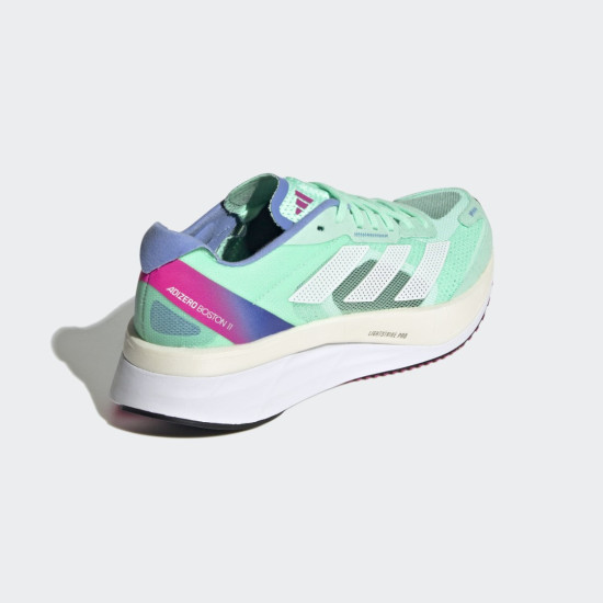 Sepatu Lari Womens Adidas Adizero Boston 11 Pulse Mint Ftwr White Crystal White HQ3696