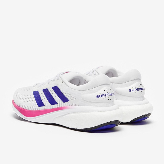 Sepatu Lari Adidas Supernova 2 Ftwr White Lucid Blue Lucid Fuchsia HQ9939