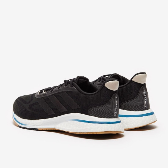 Sepatu Lari Adidas Supernova+- Core Black Carbon Aluminium HR0213