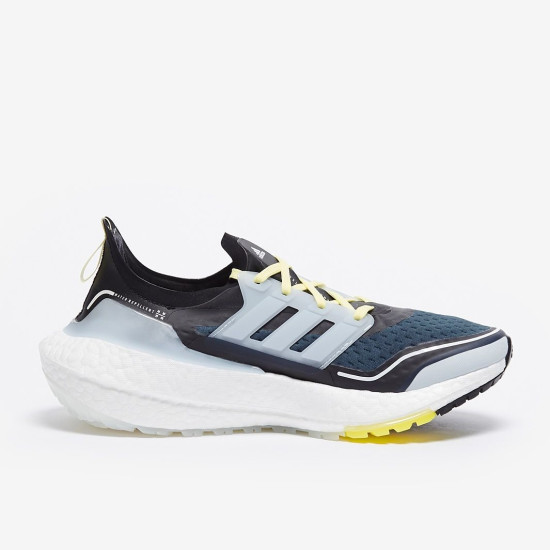 Sepatu Lari Womens Adidas Ultraboost 21 C.RDY Crew Navy Halo Blue Pulse Yellow S23754