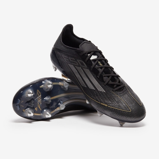 Sepatu Bola Adidas F50 Elite SG Core Black Iron Met Gold Met IF1297