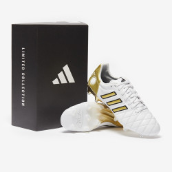 Sepatu Bola Adidas 11Pro x Toni Kroos FG White Metallic Gold JH6410