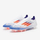 Sepatu Bola Adidas F50 Elite Laceless FG White Red Blue IF8819