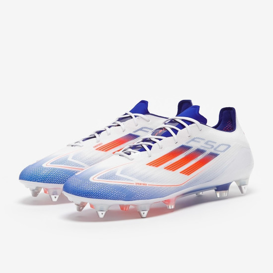 Sepatu Bola adidas F50 Elite SG Ftwr White Solar Red Lucid Blue IF1299