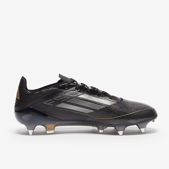 Sepatu Bola Adidas F50 Elite SG Core Black Iron Met Gold Met IF1297