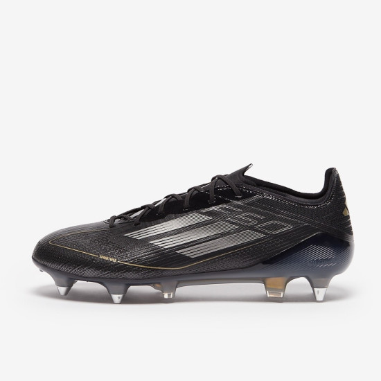 Sepatu Bola Adidas F50 Elite SG Core Black Iron Met Gold Met IF1297