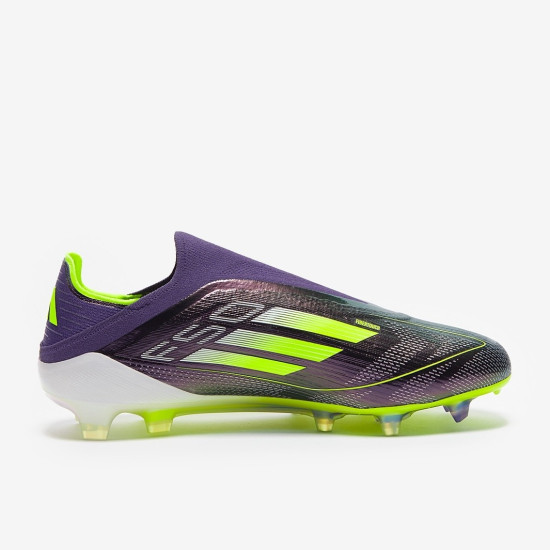 Sepatu Bola Adidas F50 Elite Laceless FG Unity Purple White Lucid Lemon IE9116