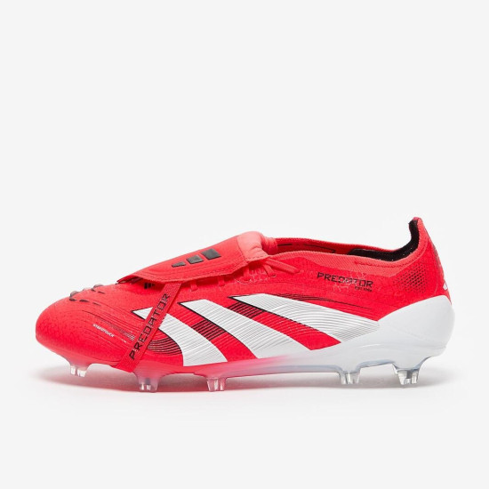 Sepatu Bola Adidas Predator Elite Tongue FG Lucid Red White Black ID8966