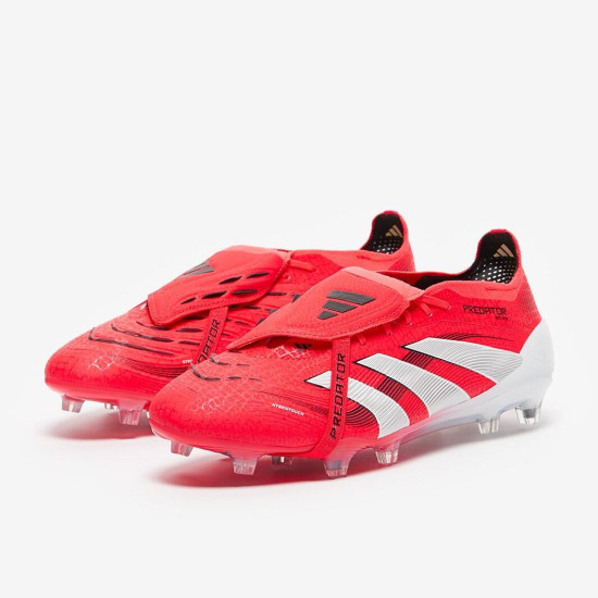 Sepatu Bola Adidas Predator Elite Tongue FG Lucid Red White Black ID8966