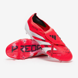 Sepatu Bola Adidas Predator Elite Tongue FG Lucid Red White Black ID8966