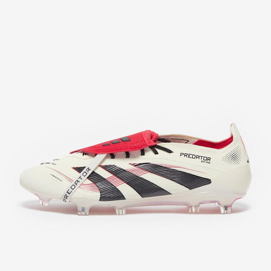 Sepatu Bola Adidas Predator Elite Tongue FG Off White Core Black Pure Ruby ID8968