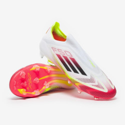 Sepatu Bola Adidas F50 Elite Laceless FG White Black Solar Yellow IE1214