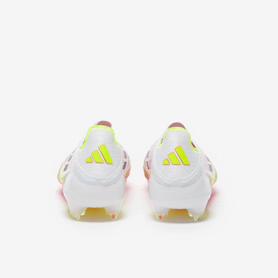 Sepatu Bola Adidas F50 Elite Laceless FG White Black Solar Yellow IE1214