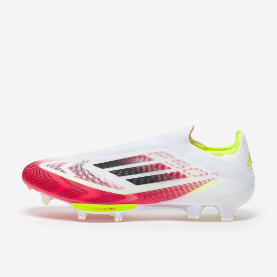 Sepatu Bola Adidas F50 FG White Black Solar Yellow IE1251