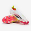 Sepatu Bola Adidas F50 Elite Laceless SG White Black Solar Yellow IE1279