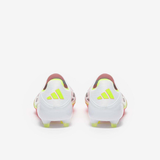 Sepatu Bola Aadidas F50 Elite Laceless AG White Black Solar Yellow JI2839