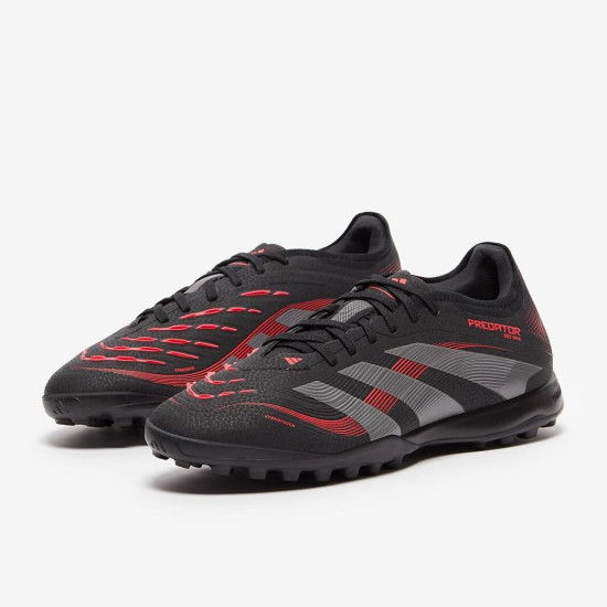 Sepatu Futsal Adidas Predator Pro TF Black Grey Four Lucid Red JI2057