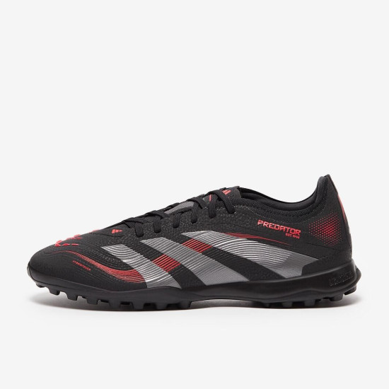 Sepatu Futsal Adidas Predator Pro TF Black Grey Four Lucid Red JI2057