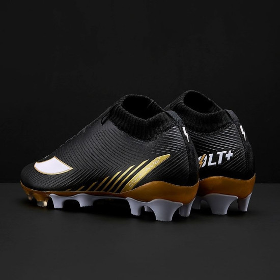 Sepatu Bola Concave Volt+ Knif FG Black Gold VOVTFGBLKGOL186