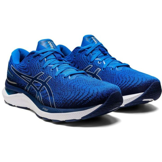 Sepatu Lari Asics Gel Cumulus 24 Electric Blue Deep Ocean 1011B366 400-6