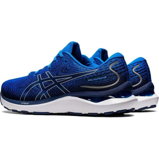 Sepatu Lari Asics Gel Cumulus 24 Electric Blue Deep Ocean 1011B366 400-6