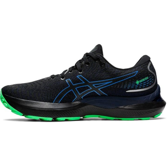 Sepatu Lari Asics Gel Cumulus 24 GTX Black Blue Coast 1011B484 001-7