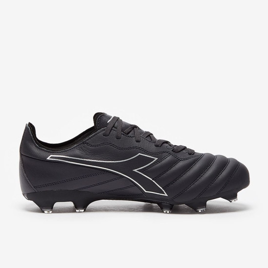 Sepatu Bola Diadora B-Elite Pro FG Anthracite Black Silver 101175636-C9797