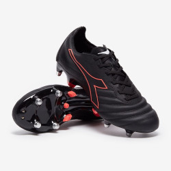 Sepatu Bola Diadora B-Elite Pro SG Black Red Fluo 101176755-C4115